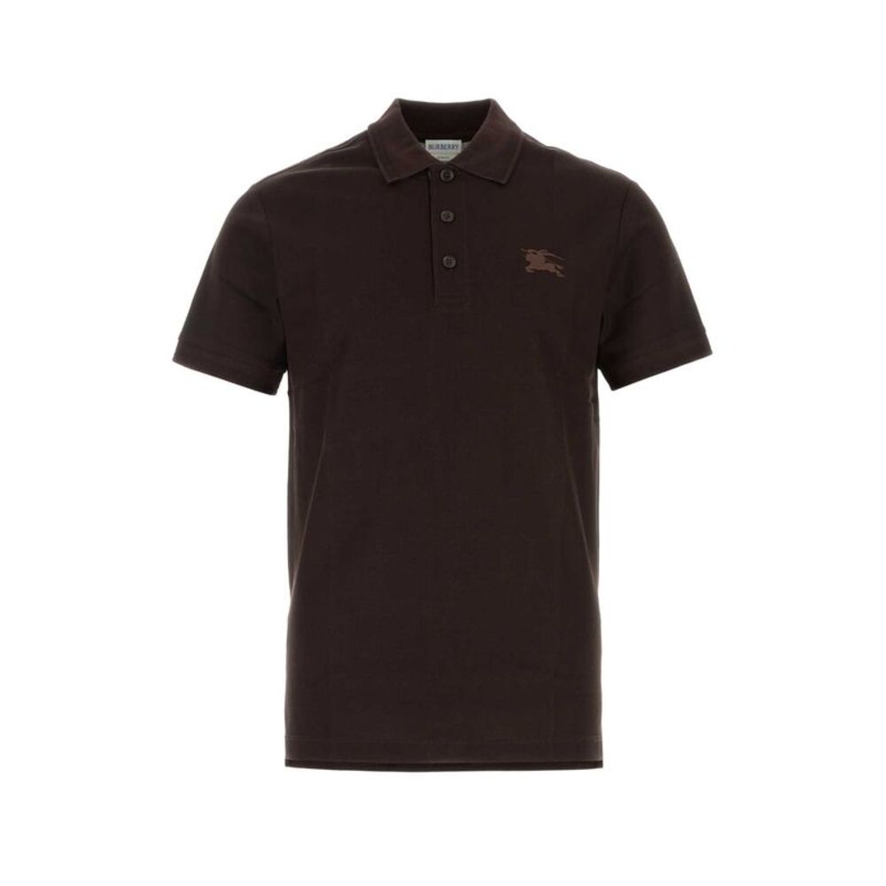 Burberry Men Brown Piquet Polo Shirt